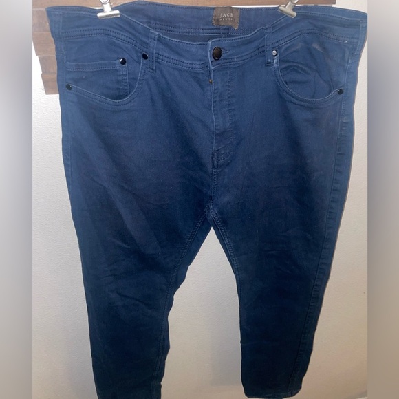 Jach's girlfriend medium wash straight fit stretch GF denim jeans size 38/32 - Picture 2 of 7